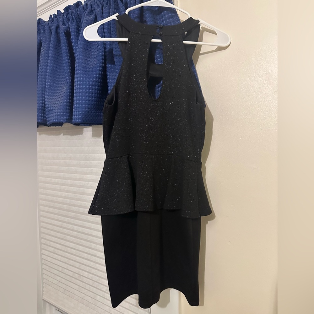 Black Peplum Dress‎